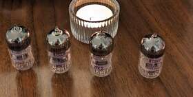 6n3p-e Quad Tube Matched By Gain Nos Gold Grid Triple Mica Shipped From Usa