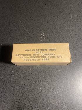 2g21 Raytheon Electron Tube Nos Nib November 1951