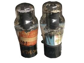 Raytheon 305363030238 Pair Of No. 41 Vacuum Tubes Guaranteed Strong Set