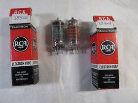 3b4wa Raytheon 2 Pcs. Sylvania Vacuum Electron Tubes Tested