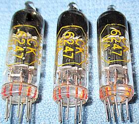 Ck-6247wa Raytheon 6247wa 3 Subminiature Vacuum Tubes - Low Microphonic High-mu Triodes