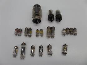 5654w Raytheon 6x5gt 6au6a Mixed Lot Of 21 Electron Tubes