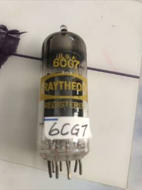 A206.c Raytheon A191.c 6cg7 Japan Audio Vacuum Tubes Tested Vintage