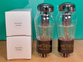 Ck5694 Raytheon Pair Of Ck 5694 Vacuum Tubes 6sn7 Upgrade #2