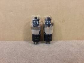 Cv1712 Raytheon Two 2 Philco Type 42 Vacuum Tubes. Same Date And Close Match Pair Tv-7 Tested