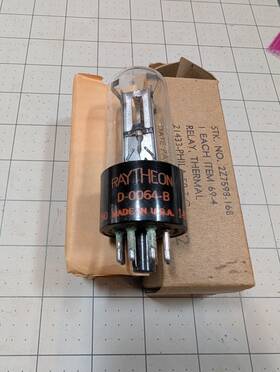 C-49144-1 Raytheon D-0064-b Lot Of 2 Vintage Thermal Relay Vacuum Tube Not Tested