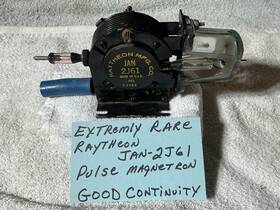 Jan-2j61 Raytheon Rare Antique Vacuum Tube 2j61 Pulse Magnetron F4369 Tunable Radar