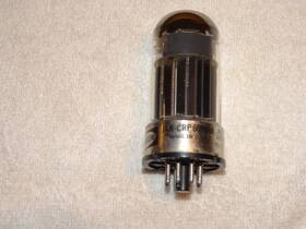 Jan-crp-6080wa Raytheon 1 X 6as7 Tube Black Plates Very Strong Mil Specs