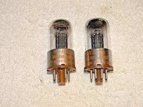 Jan-crp-6j5wgt Raytheon 2 X Tubes Super Strong Testing Pair Mil Specs #6