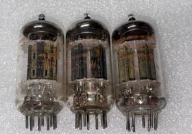 Raytheon Jpr-5687wa Mil Spec Black Plate O-getter Vacuum Tubes Lot Of 3 Tv7 Strg
