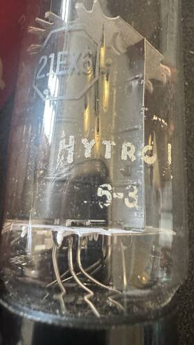 21ex6 Raytheon Or Hytron 23ex6 1- Nos Vacuum Tube