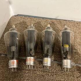 Usn-fg-33 Raytheon 4 5720 Tubes Type Fg-33 Radio Vintage Untested Westinghouse
