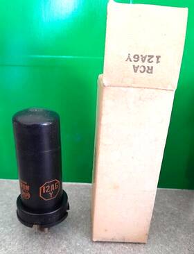 12a6y Rca Vintage Radiola Antique Radio Metal Electron Vacuum Tube With Box Jan