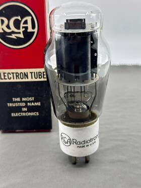 Rca 1608 1 Transmitting Tube White Ceramic Base Black Plates Tests Strong