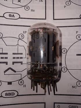 25jz8 Rca Vaccum Radio Tube Tested