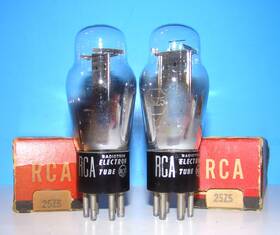 25z5-25z5g Rca No Type 25z5 Nos Audio Radio Vacuum Tubes 2 Valve Tested St Shape 25z5g