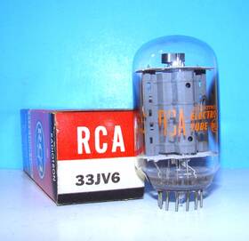 33jv6 Rca Nos Radio Audio Amplifier Electron Vacuum Tube Valve Tested
