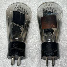 Ux-345 Rca 45/145/245/345 Closely Matched Pair Globe Balloon Tube Amplitrex Test