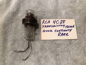 4c28 Rca Vhf Radar Vacuum Tube Transmitting Triode Air Cooled Very Rare Vintage