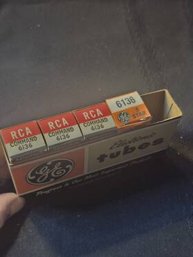 6136-6au6a Rca Vintage 6136 Command Tubes Nos Nib And 1 Ge Vacume Tube Untested As Is