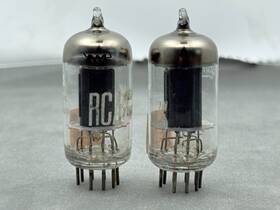 6211-ecc82 Rca 2 2013 6211 12au7 Vacuum Tubes Long Black Plates Square Getters Amplitrex