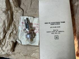 Usaf-6383 Rca 6383 Rf Power Amplifier Transmitting Triode Tube Nos 1956 Original Box