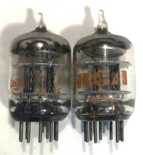 6836 Rca 2 Rarer Vintage Electron Radio Amplifier Vacuum Tubes Tv-7 Tested S85