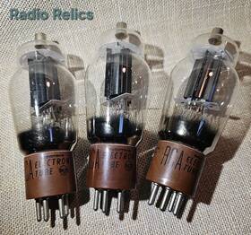 6839 Rca Lot Of 3 Radiotron Vacuum Tubes Vintage Transmitting Untested