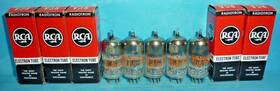 Rca 6bcb 5 Tubes Black Plates Halo Getter