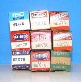 6bk7b-6bk7a Rca 6bk7b 6bk7a Nos Lot 9 Radio Audio Amplifier Electron Vacuum Tubes Valves 6bk7