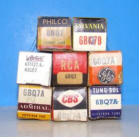 6bq7a-6bq7 Rca 6bq7a 6bq7 Nos Lot 8 Radio Audio Amplifier Vintage Electron Vacuum Tubes Valves