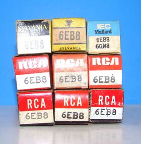 6eb8-6gn8 Rca 6eb8 6gn8 Nos Lot 9 Radio Audio Amplifier Electron Vintage Vacuum Tubes Valves