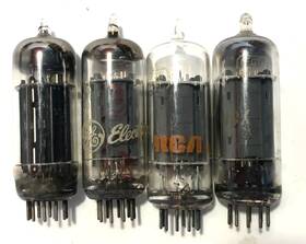 6fq77 Rca 4 Vintage 6cg7 6fq7 Electron Radio Amplifier Vacuum Tubes Ge S82