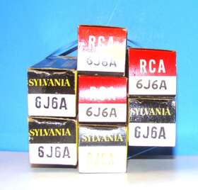 6j6-6j6a Rca 6j6 6j6a Nos Lot 7 Radio Audio Amplifier Vintage Electron Vacuum Tubes Valves