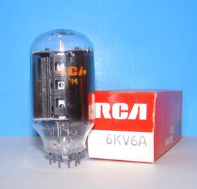 6kv6a-6kv6 Rca 6kv6a Nos 1975 Radio Audio Amplifier Vintage Vacuum Tube Valve Tested 6kv6