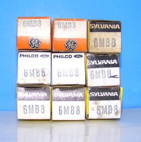 6mb8 Rca Nos Lot 9 Radio Audio Amplifier Vintage Electron Vacuum Tubes Valve