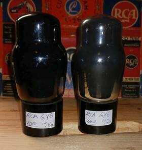 6y6st Rca Lot Of 2 Audio Amplifier Output Vacuum Tubes Test Good