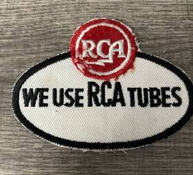 Bsp024 Rca Vintage We Use Tubes Embroidered Patch Victor New Old Stock Sew On