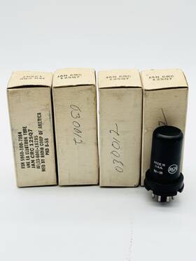 Crc-12sq7 Rca X4 New Vintage Nos 12sq7 Vacuum Tube Jan Army Issued I1
