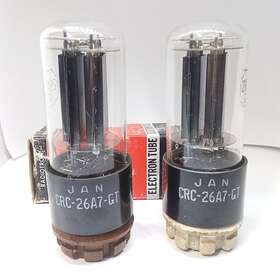 Crc-26a7-gt Rca Vintage Tested Strong Match Codes Jan Black Plate Vacuum Tubes