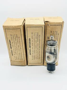 Crc-3b25 Rca X3 New Vintage Nos Us Navy 3b25 Military Rectifier Vacuum Tube K9