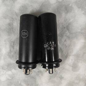 Crc-5t4 Rca Vintage Radiotron Jan Vt-114 Electron Vacuum Tube Pair