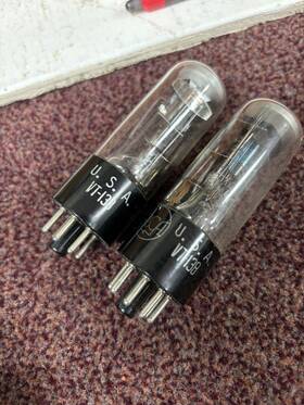 Vt-138 Rca Cv1756 Pair - Green Eye Tube 1629 Tested Strong Tubes Very Bright