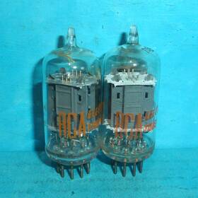 Ecc82 Rca Ell82 2 Cleartop 12au7 Tubes Side D Getter Tested