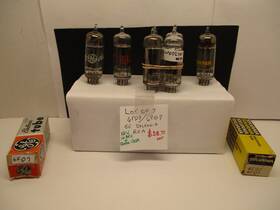 Rca Ge Sylvania 6fq7/6gc7 Lot Of 7....6fq7/6cg7 Pre Amp Tubes 4 Used- 3 New