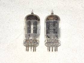 Gl-5963 Rca 2 X G.e. Tubes Black Plate - D Super Strong Matched Pair #15