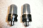 Usn-vt231 Rca Gray Nos Test Smoked 6sn7 Glass Pair -