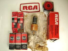 Rca Ip22 Electron Vacuum Tube Ip 22 Jacket Patch And Advertising Tape 5 More Tubes