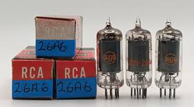 Jan-26a6 Rca Jan 26a6 Vacuum Tubes One Trio Clean Tested 80% 60 Day Guarantee See Below