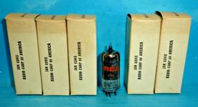 Jan-6dk6 Rca 5 Tubes Halo Getter Nos/nib